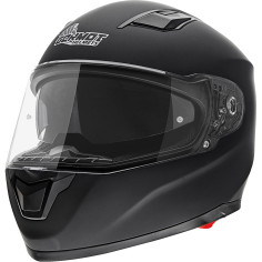 Germot Integralhelm GM 330 mit Sonnenblende großem Sichtfeld und ECE 22.05
