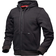 Modeka Jamey Motorrad-Hoodie Sportjacke CE A Fleece Aramid Kapuze mit ultradünnen Protektoren