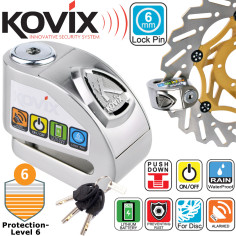 Kovix Alarm Bremsscheibenschloss KD6 mit 6mm Pin 120dB Protection Level 6