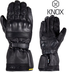 Knox Motorradhandschuhe COVERT MK3 3-Jahreszeiten wasserdicht mit Softleder und Protektoren