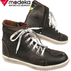 Modeka Motorradschuhe LANE ZIP Sneaker mit Lederdopplungen Verstärkungen und Reißverschluss