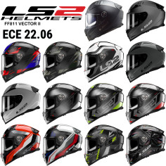LS2 Integralhelm FF811 VECTOR II 2 Fiberglas mit Sonnenblende und Max Vision Pinlock ECE 22.06