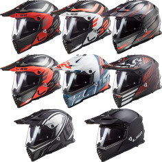 LS2 Endurohelm MX436 PIONEER EVO Offroad Motorradhelm mit Sonnenblende und Helmschirm