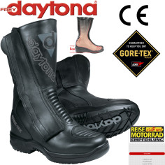 Daytona Gore-Tex Motorradstiefel M-STAR GTX Leder mit 6 cm Fersenerhöhung und Knöchelschutz