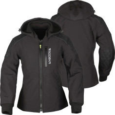 Modeka Softshell-Motorrad-Hoodie CLARKE LADY für Damen wasserdicht herausnehmbare Thermoweste mit Protektoren