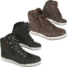 Modeka Motorradsneaker MIDTOWN Urban Leder Schuhe zum Schnüren mit CE und Protektoren