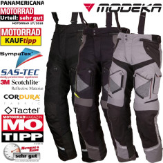 Modeka Herren Motorradhose PANAMERICANA wasserdicht Sympatex inkl. SAS-TEC Protektoren Level 2