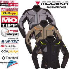 Modeka Herren Motorradjacke PANAMERICANA wasserdicht Sympatex inkl. SAS-TEC Protektoren Level 2