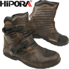 Modeka Motorradstiefel MUDDY TRACK EVO II 2 Leder wasserdicht Hipora CE Weitenverstellung