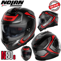 Nolan Integralhelm N80-8 Ally mit Ultra-Wide Visier Pinlock Sonnenblende ECE 22.06