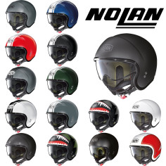 Nolan Jethelm N21 Retro-Vintage Helm mit blau getönter Sonnenblende