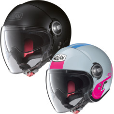 Nolan Jethelm N21 VISOR Retro-Vintage Helm mit getönter Sonnenblende und großem Visier