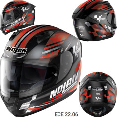 Nolan Integralhelm N60-6 Moto GP 55 mit Ultra-Wide-Visier VPS Sonnenblende und Pinlock ECE 22.06