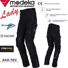 Modeka Motorradhose PANAMERICANA II 2 LADY für Damen Sympatex Aramid CE AA Cordura SAS-Tec Protektoren