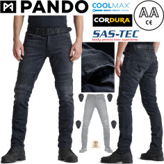 Pando Moto Motorradjeans KARL DEVIL 9 Slim Fit CE AA Cordura Coolmax mit SAS-TEC Protektoren