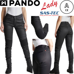 Pando Moto Motorradjeans KUSARI KEV 02 für Damen Aramid CE A Stretch-Denim Skinny Fit mit SAS-TEC Protektoren