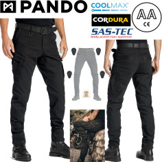 Pando Moto Cargo Motorradjeans MARK KEV 01 Chino-Style Aramid Cordura CoolMax CE AA mit SAS-TEC Protektoren