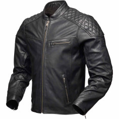 Modeka Phinix Motorradjacke echt Ziegenleder CE AA mit ultradünnen Flying Bats Protektoren