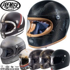 Premier Retro-Integralhelm TROPHY mit Doppel-D Verschluss