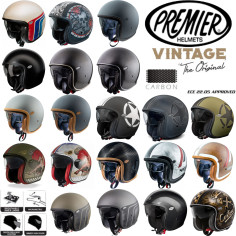 Premier Jethelm VINTAGE Retro Oldtimer Classic mit Sonnenblende und ECE 22.05