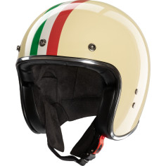 Redbike RB-802 Jethelm Italia Elfenbein Fiberglas ECE 22.06 inklusive Helmschirm