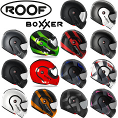 Roof Überklapphelm BOXXER RO9 Fiberglas Modularhelm mit Doppel-Zertifizierung als Jet und Integral