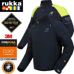 Rukka Gore-Tex Motorradjacke R-EX Zwei-Lagen-Laminat mit Cordura und D3O XTR Protektoren