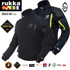 Rukka Gore-Tex Pro Motorradjacke SHIELD-RD wasserdicht 3-Lagen-Laminat Armacor Kerpotec mit D3O Air XTR Protektoren