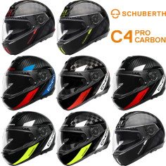 Schuberth Klapphelm C4 PRO CARBON Premiumhelm mit Sonnenblende und Max Vision Pinlock 120