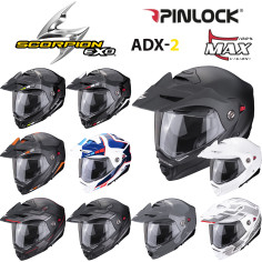 Scorpion Klapphelm ADX-2 mit Sonnenblende und Max Vision Pinlock ECE 22.06
