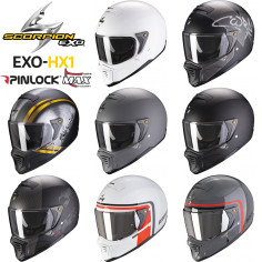 Scorpion Integralhelm EXO-HX1 Street-Fight mit Sonnenblende Max Vision Pinlock und Helmschirm