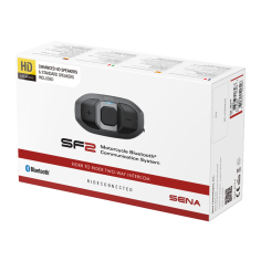 Sena Headset SF2 HD Motorrad Kommunikation Bluetooth 4.1 2-Wege Intercom mit HD-Lautsprecher