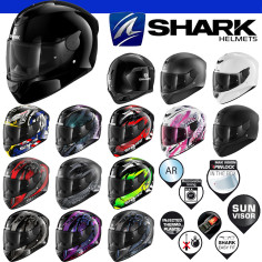 Shark Integralhelm D-SKWAL 2 mit Sonnenblende und 100% Max Vision Pinlock