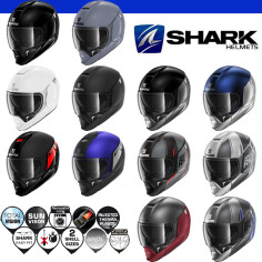 Shark Modularhelm EVOJET mit Sonnenblende und Doppelzulassung als Jet- und Integralhelm