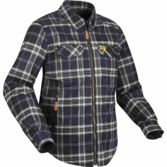 Segura Traffic Lumberjack Holzfäller-Motorradhemd CE AA Soft Tartan atmungsaktiv mit Protektoren