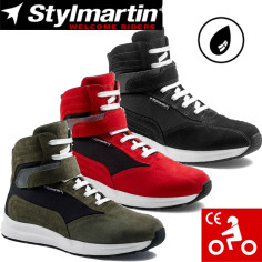 Stylmartin Motorrad Sneaker AUDAX Wildleder wasserdicht mit Air-Mesh Futter Protektoren und CE