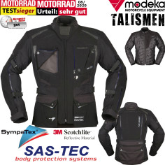 Modeka 3in1 Motorradjacke TALISMEN Sympatex komplett elastisch Stretch 3M Aramid SAS-TEC Protektoren