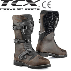 TCX Motorradstiefel DRIFTER WP Leder CE wasserdicht OrthoLite Fußbett