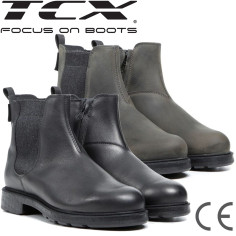 TCX Motorradstiefel STATEN WP Leder Kurzstiefel wasserdicht CE OrthoLite
