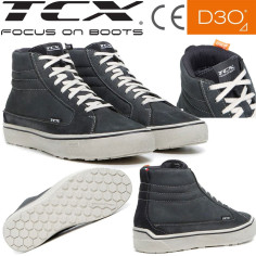 TCX Motorradschuhe STREET 3 WP für Herren Wildleder CE D3O wasserdicht