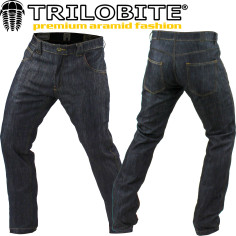 Trilobite Single-Layer-Motorradjeans TON-UP CE handgemacht Dyneema Denim Aramid mit Protektoren