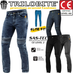 Trilobite Motorradjeans MICAS URBAN für Herren Slim-Fit CE AA mit Aramid und SAS-TEC Knieprotektoren