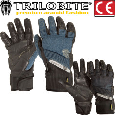 Trilobite Motorradhandschuhe PARADO Herren CE Aramid Denim Leder