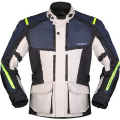 Modeka VARUS Motorradjacke CE AA 3in1 Allwetterjacke wasserdicht mit herausnehmbarem Thermofutter und Membrane