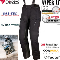 Modeka 2in1 Motorradhose VIPER LT für Herren 2-Lagen-Laminat Tactel Aramid mit SAS-TEC Protektoren