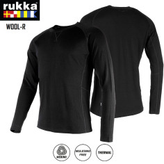 Rukka Langarmshirt WOOL-R aus Merinowolle weich und atmungsaktiv