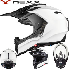 Nexx Crosshelm X.WRL Carbon mit Emergency System Doppel-D Verschluss inklusive 2 Visiere und Helmschirm