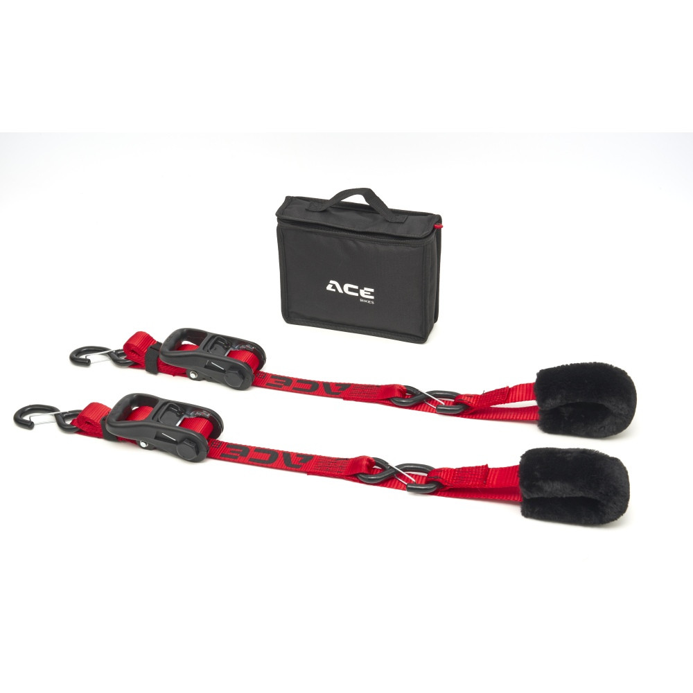 Acebikes Ratchet Premium Deluxe 2-Pack Motorrad-Sicherung Spanngurte 900 daN