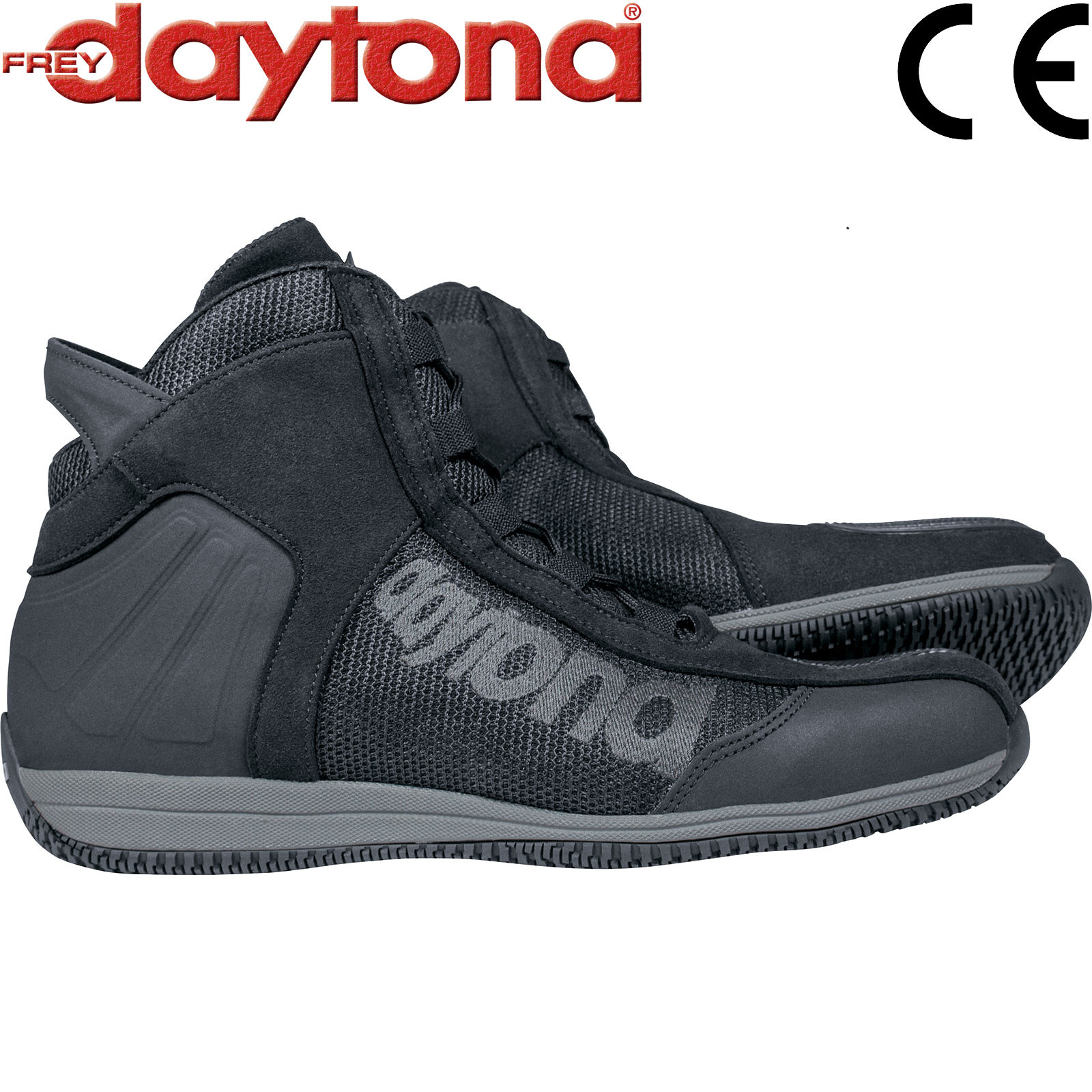 Daytona Motorradschuhe AC4 WD Leder-Textil Mix mit beidseitigem Knöchelschutz