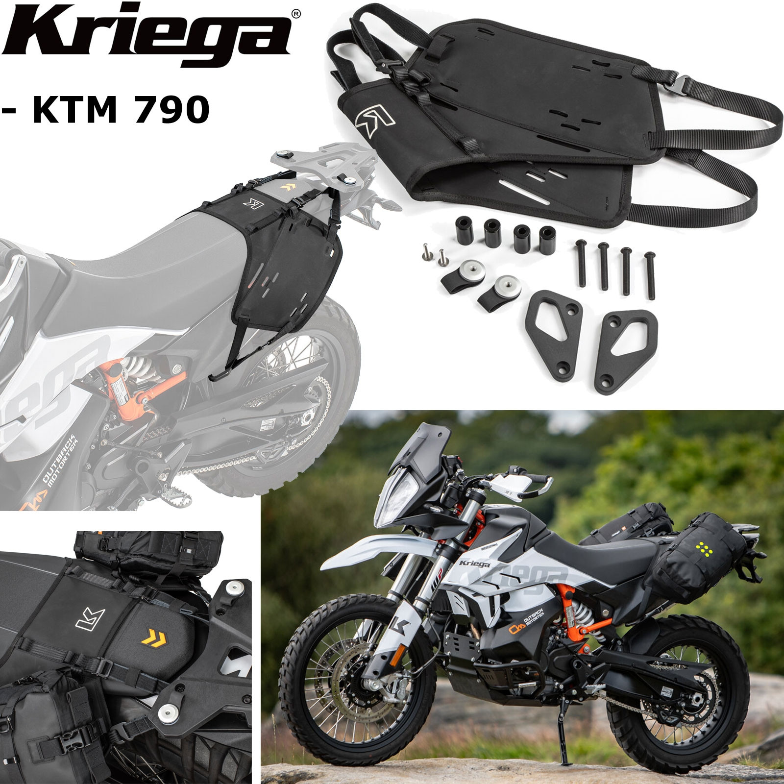 Kriega Montagesystem OS-Base für OS-Taschen an Motorrad KTM 790